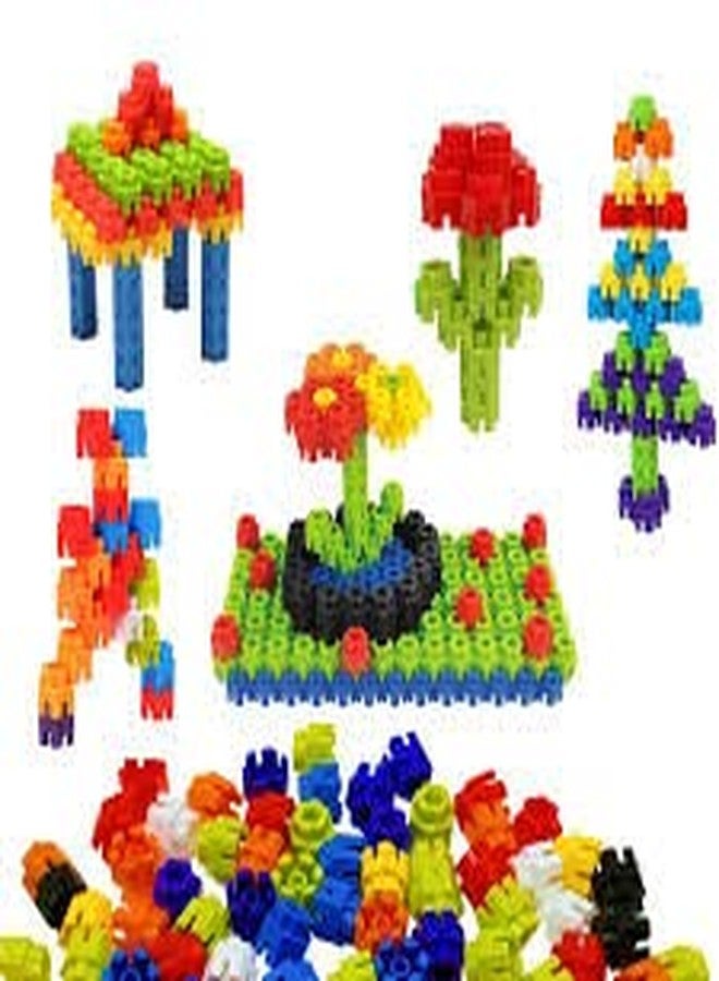 PULSBERY Small Building Blocks for Kids - 100Pcs Blocks Creative Tube Locks Construction Set Toy with Wheels Kids Educational Preschool Learning Toys(Puzzle Blocks) - Image 3